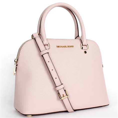 Cindy Medium Saffiano Leather Dome Satchel .